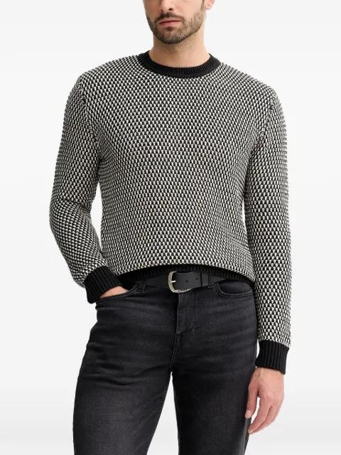 patterned crew-neck sweater by GUESS USA