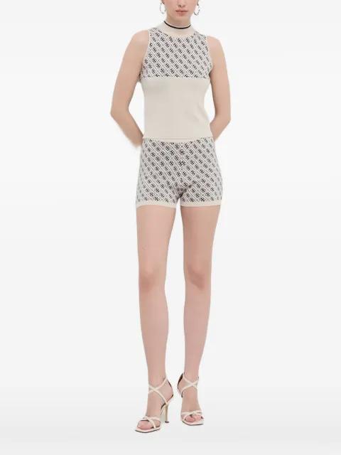 patterned high-neck tank top by GUESS USA
