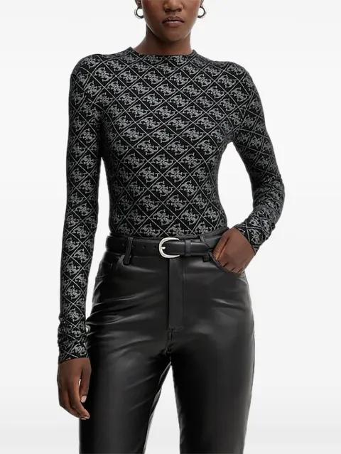 patterned long-sleeve bodysuit by GUESS USA