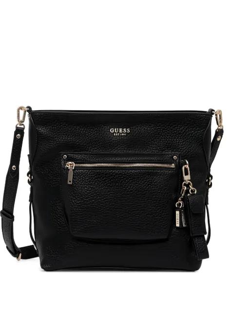 pebbled-effect zip-pocket tote bag by GUESS USA