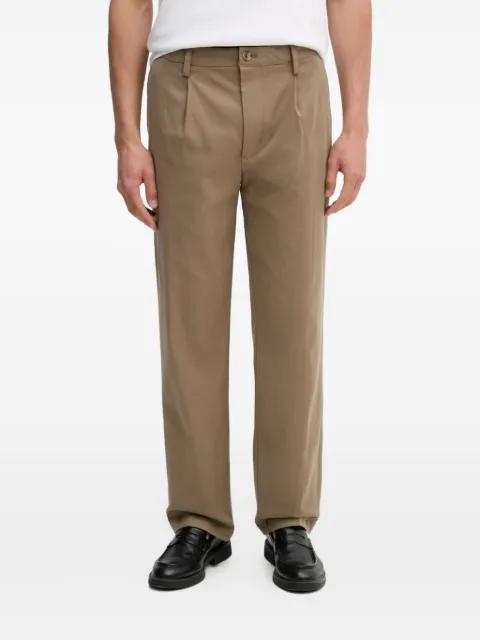 pleated twill trousers by GUESS USA