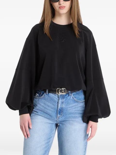 puff-sleeve top by GUESS USA