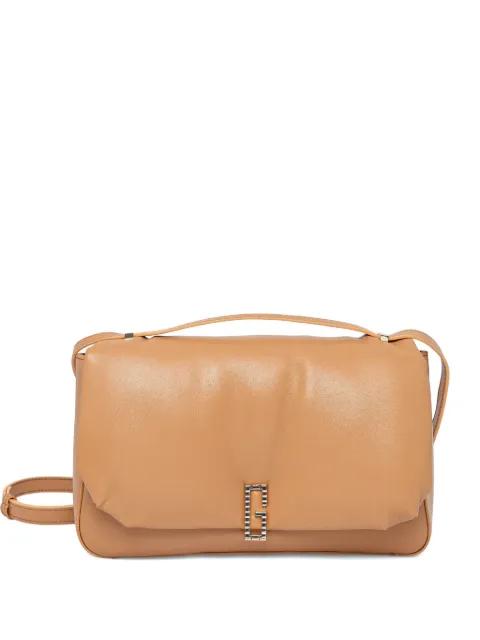 puffed leather satchel bag by GUESS USA