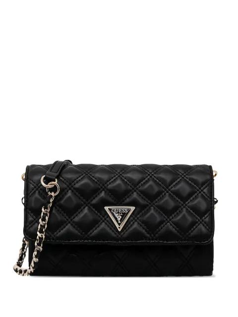 quilted chain cross body bag by GUESS USA