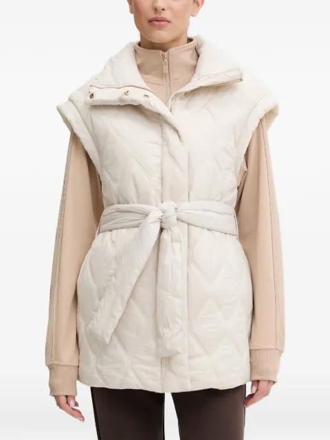 quilted-design belted gilet by GUESS USA