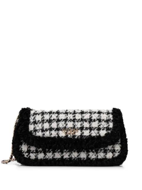 quilted houndstooth chain cross body bag by GUESS USA