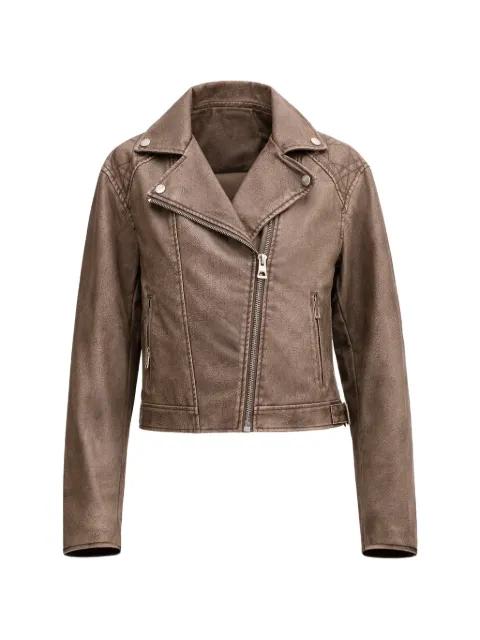quilted-panel notched-lapel jacket by GUESS USA