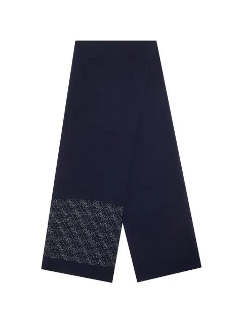 rhinestone-embellished geometric-pattern scarf by GUESS USA