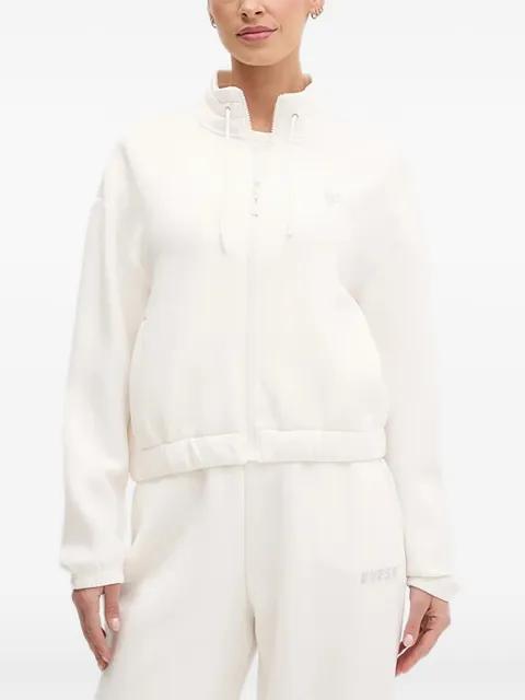 rhinestone-embellished zip-up jacket by GUESS USA