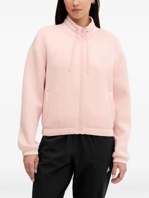 rhinestone-embellished zip-up sweatshirt by GUESS USA