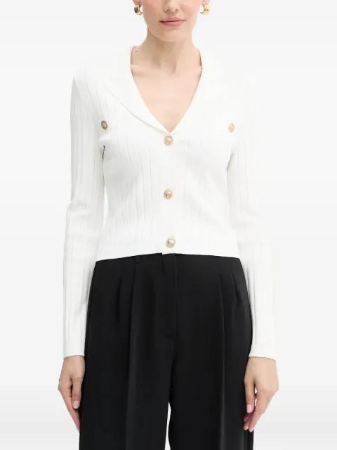 ribbed buttoned cardigan by GUESS USA