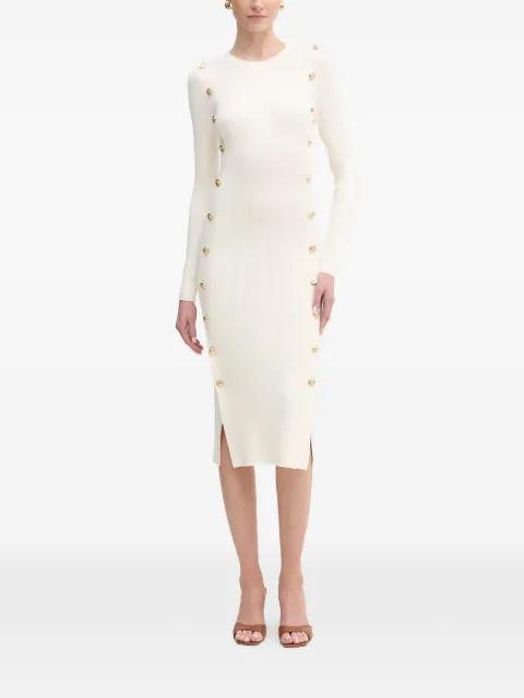 ribbed-knit midi dress by GUESS USA