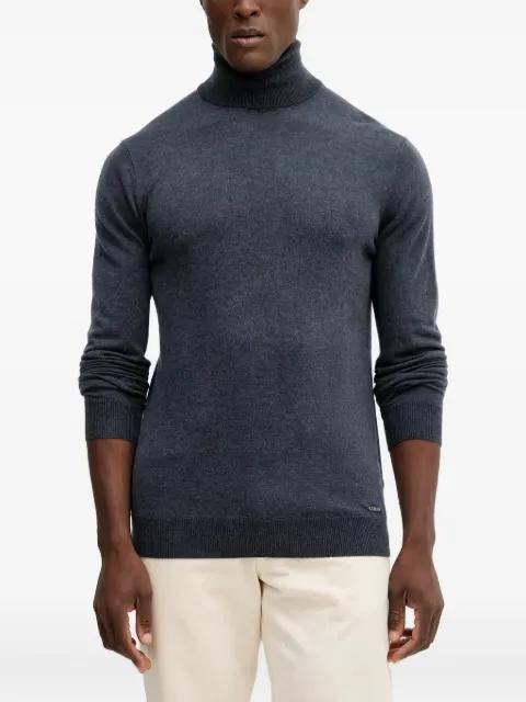 roll neck logo sweater by GUESS USA