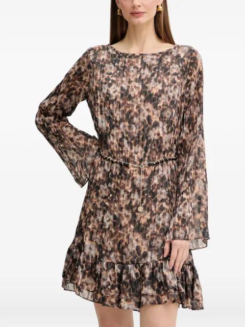 ruffled-hem mini dress by GUESS USA