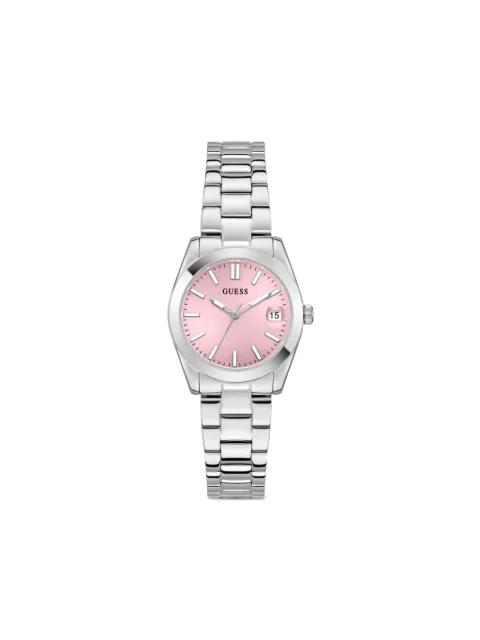 stainless steel 32mm watch by GUESS USA