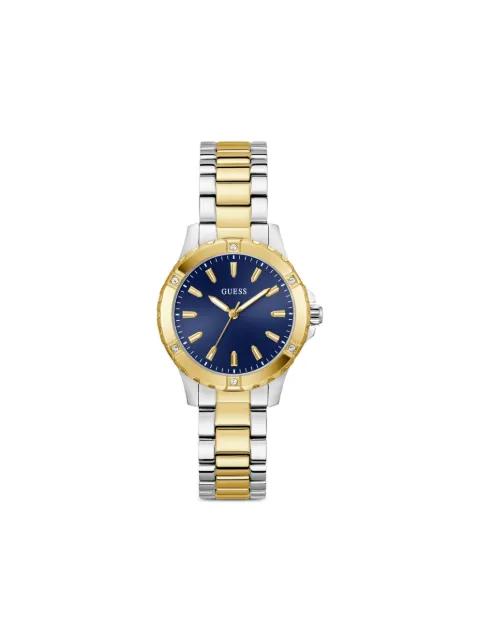 stainless steel 34mm watch by GUESS USA