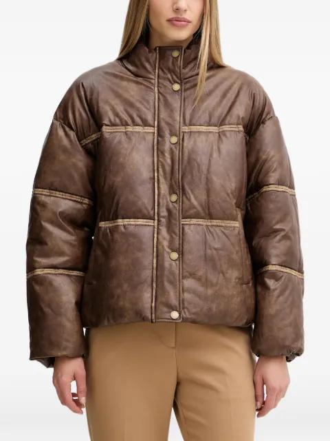 stitched puffer jacket by GUESS USA
