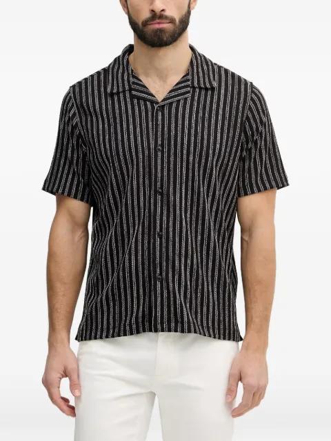 stripe-print short-sleeve shirt by GUESS USA