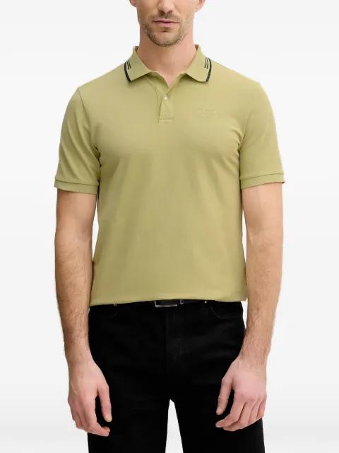striped collar polo shirt by GUESS USA