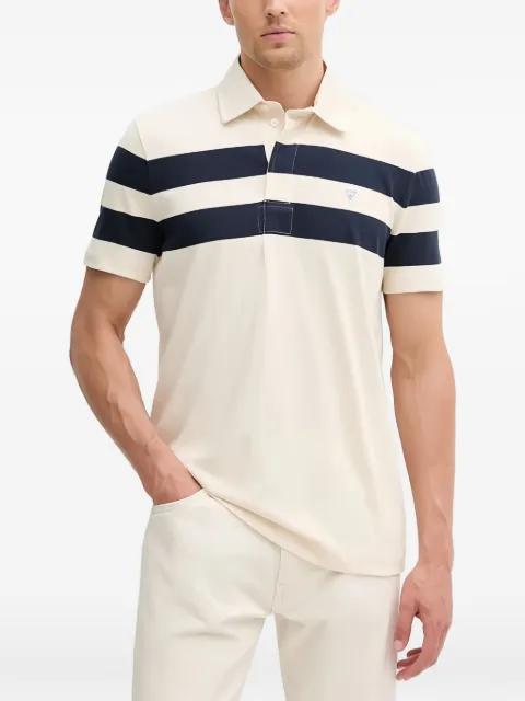 striped short-sleeve polo shirt by GUESS USA
