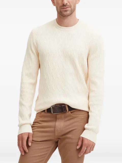 textured crew-neck sweater by GUESS USA