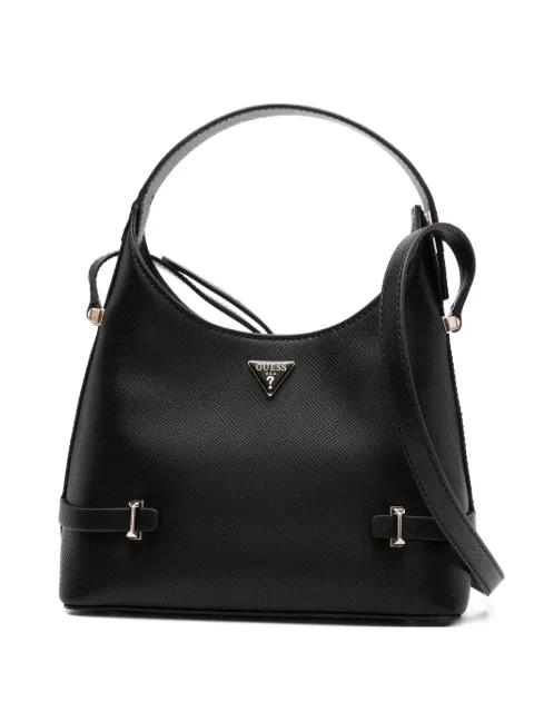 textured-leather shoulder bag by GUESS USA