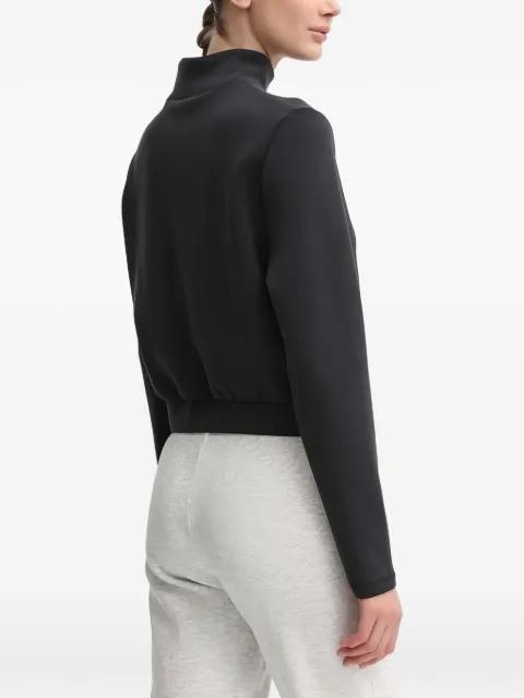 triangle-logo funnel-neck sweatshirt by GUESS USA