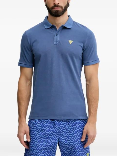 triangle-logo polo shirt by GUESS USA