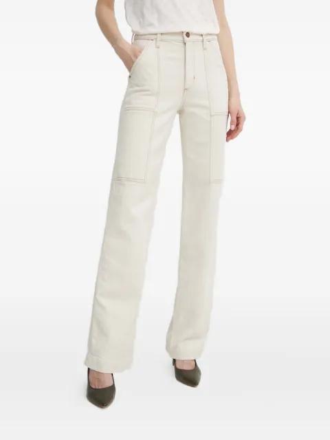 triangle-logo straight-leg jeans by GUESS USA