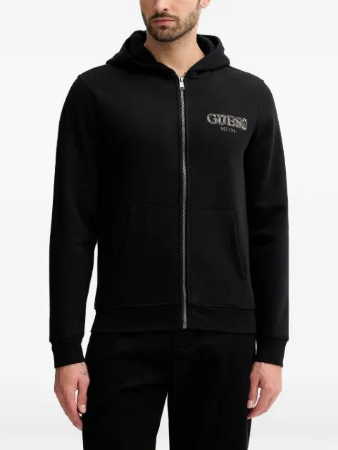 zip hoodied sweatshirt by GUESS USA