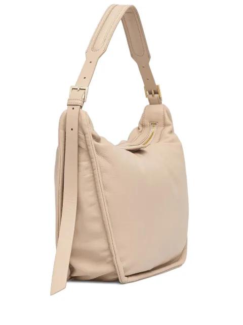 zip-top leather shoulder bag by GUESS USA