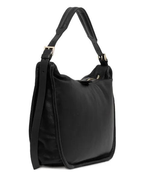zip-top leather shoulder bag by GUESS USA