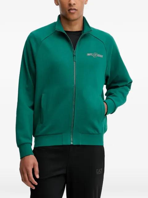 zip-up mock-neck sweater by GUESS USA