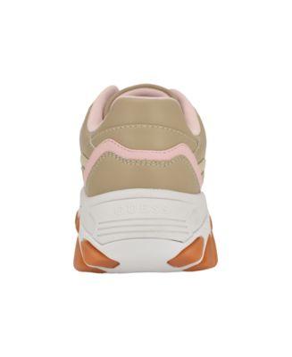 Women's Nowah Triangle Lace-Up Chunky Fashion Sneakers by GUESS Women's Nowah Triangle Lace-Up Chunky Fashion Sneakers by GUESS