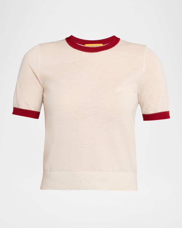 Airy Ringer Cashmere Tee by GUEST IN RESIDENCE