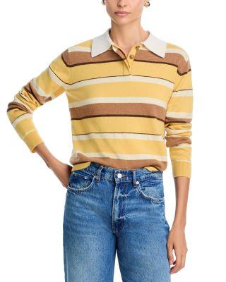 Cashmere Striped Rugby Sweater by GUEST IN RESIDENCE