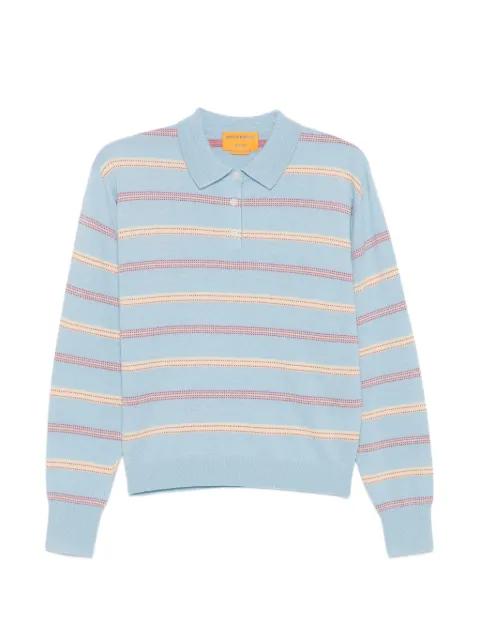 Collegiate striped polo top by GUEST IN RESIDENCE