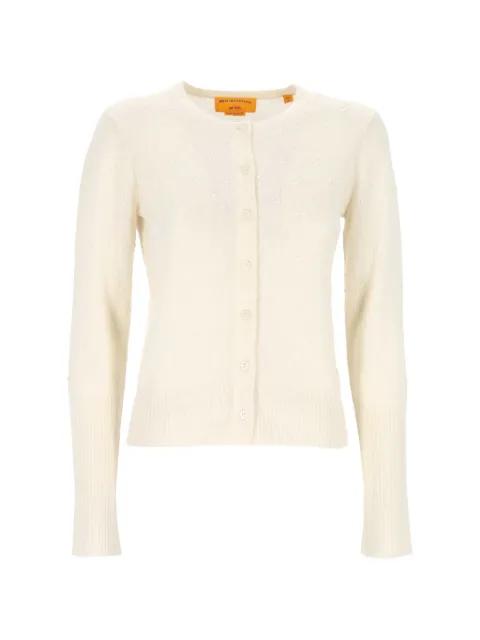 Compass Jane pointelle-knit cardigan by GUEST IN RESIDENCE