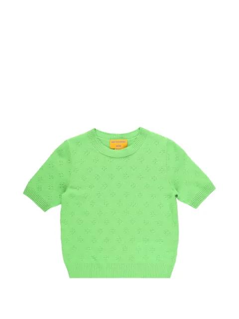 Compass pointelle-knit T-shirt by GUEST IN RESIDENCE