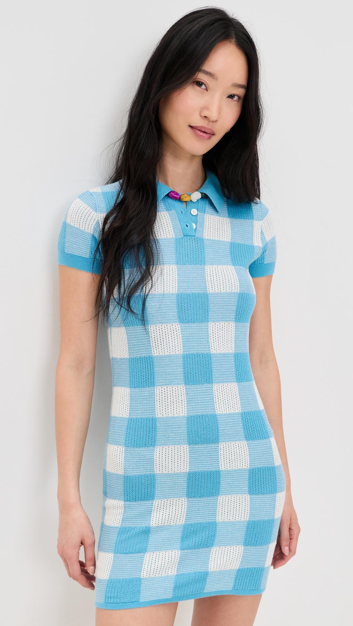 Gingham Polo Dress by GUEST IN RESIDENCE