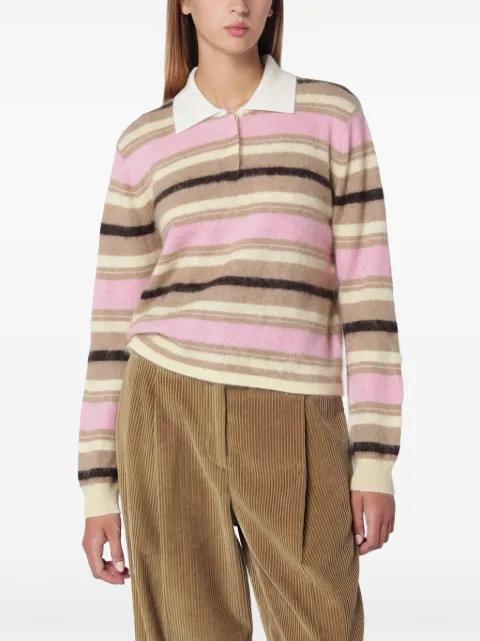 Grizzly striped polo top by GUEST IN RESIDENCE