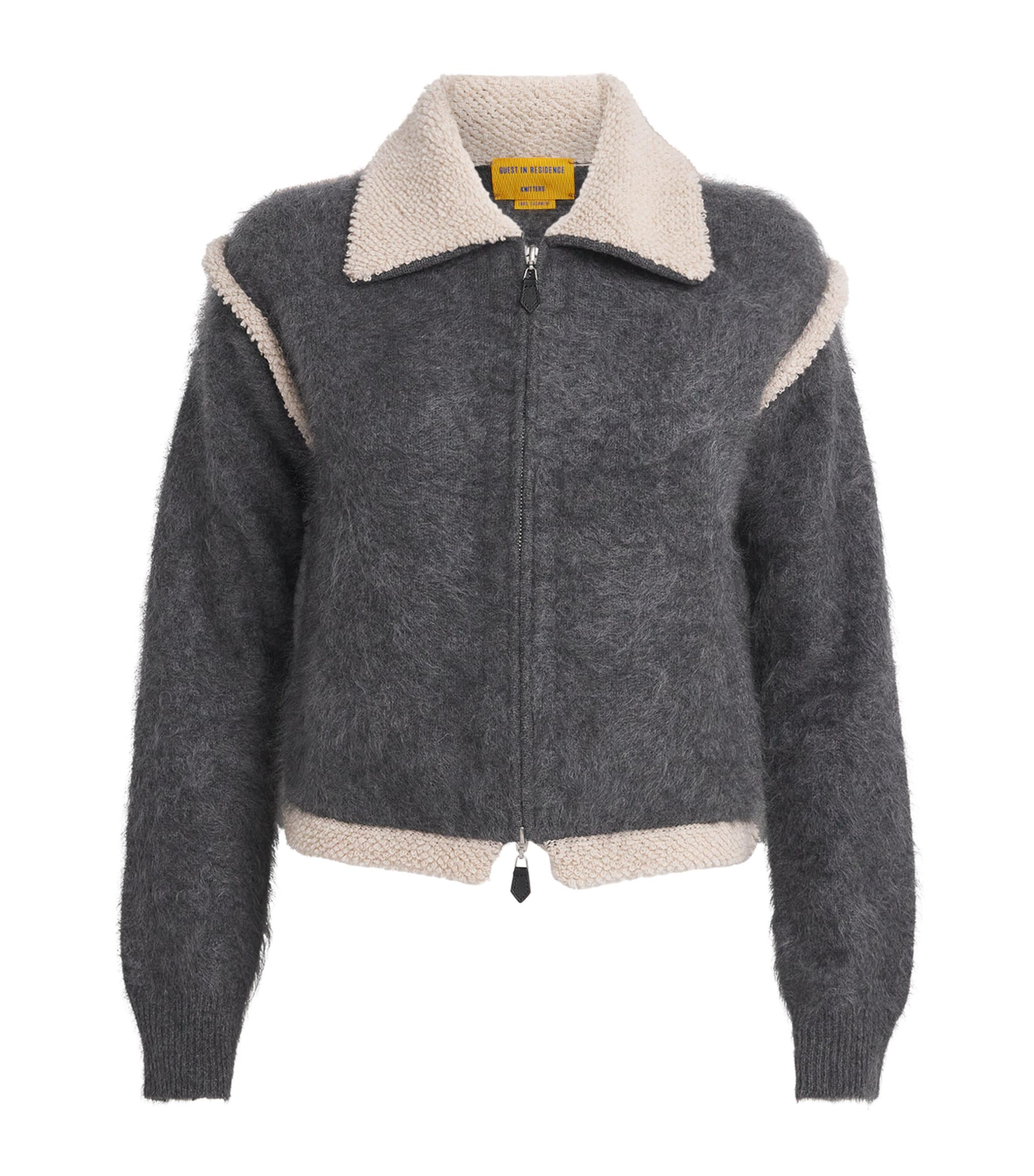 Guest In Residence Cashmere Grizzly Frankie Jacket by GUEST IN RESIDENCE