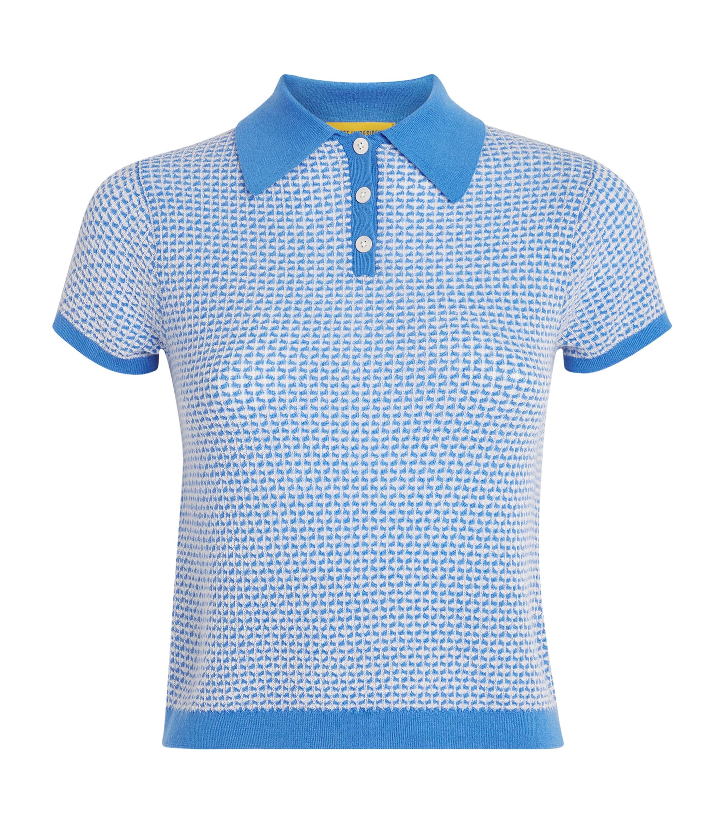 Guest In Residence Cashmere Piqué Shrunken Polo Shirt by GUEST IN RESIDENCE
