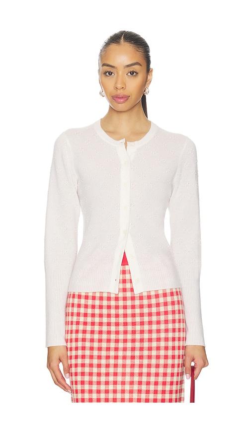 Guest In Residence Compass Jane Cardigan in Cream by GUEST IN RESIDENCE