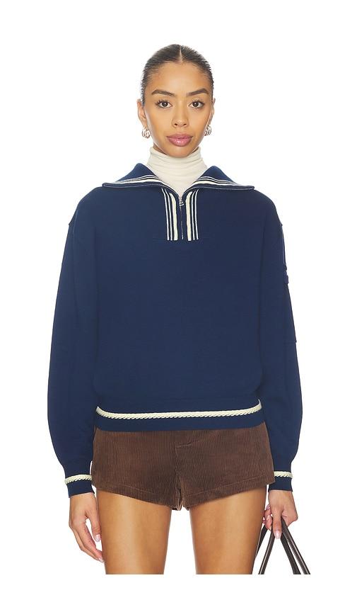 Guest In Residence Jib Polo in Navy by GUEST IN RESIDENCE