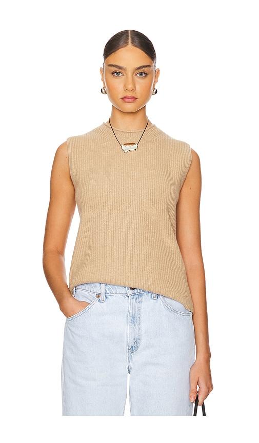 Guest In Residence Layer Up! Cashmere Vest in Beige by GUEST IN RESIDENCE