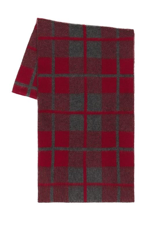 Guest In Residence The Plaid Big Scarf in Red by GUEST IN RESIDENCE