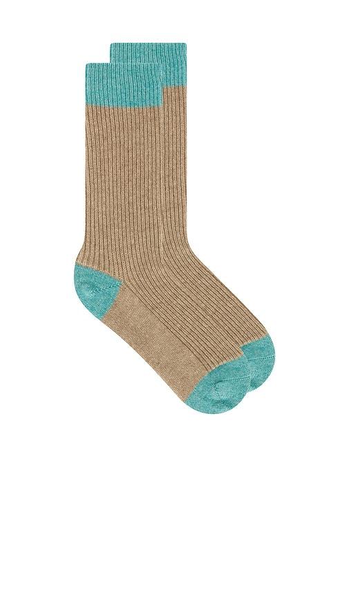 Guest In Residence The Soft Socks in Taupe by GUEST IN RESIDENCE