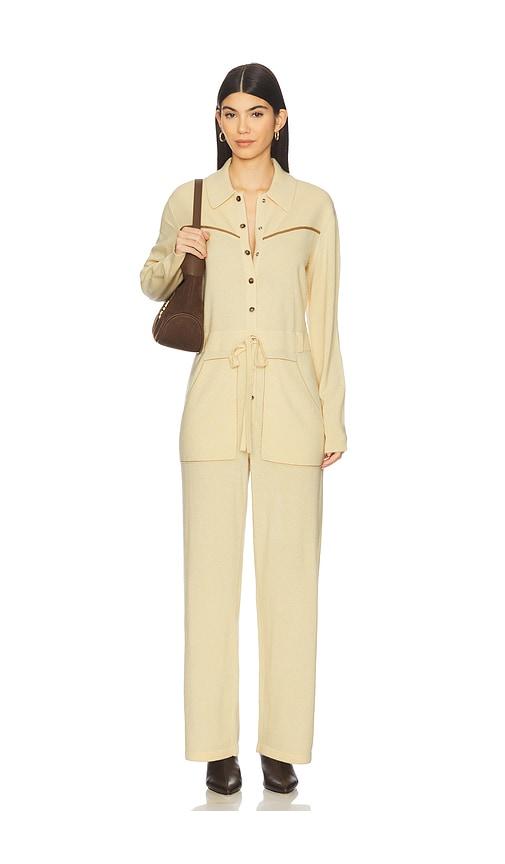 Guest In Residence Western Everywear Coverall in Lemon by GUEST IN RESIDENCE
