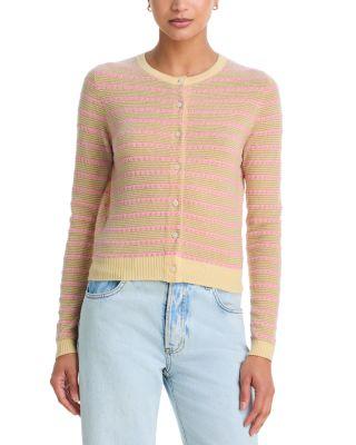 Jane Cashmere Pebble Striped Cardigan by GUEST IN RESIDENCE
